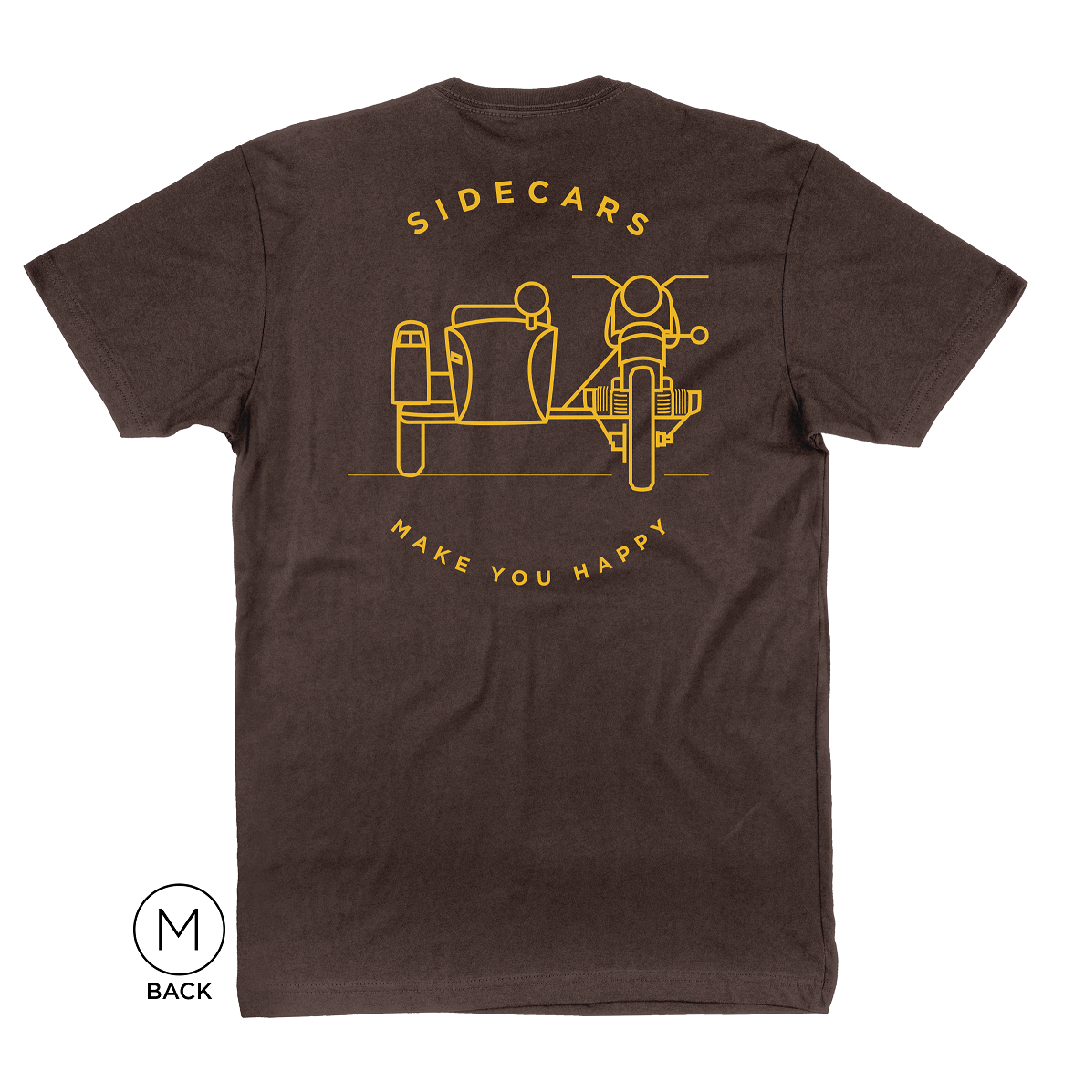 Happy Sidecars T-Shirt - Dark Chocolate