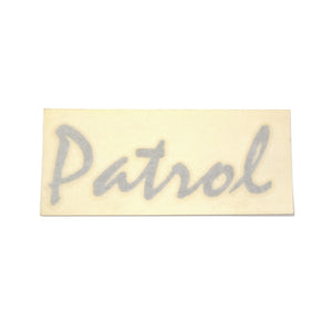 LAST CALL! Sticker/Decal PATROL Silver