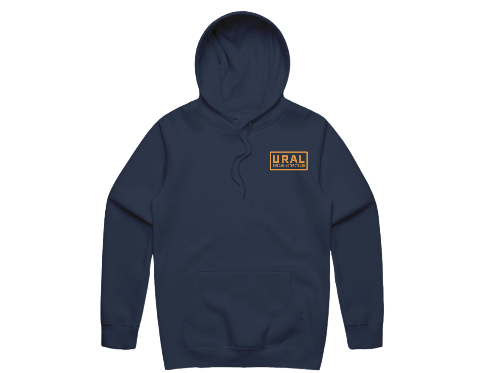 URAL Text Badge Hoodie - Midnight Blue
