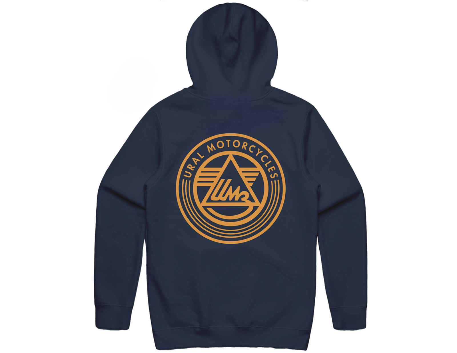URAL Text Badge Hoodie - Midnight Blue