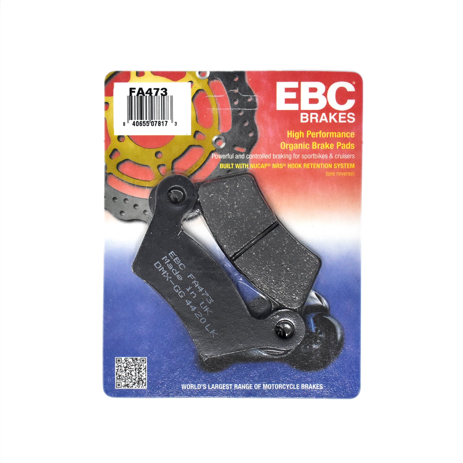Rear Brake Pad Set - EBC Organic
