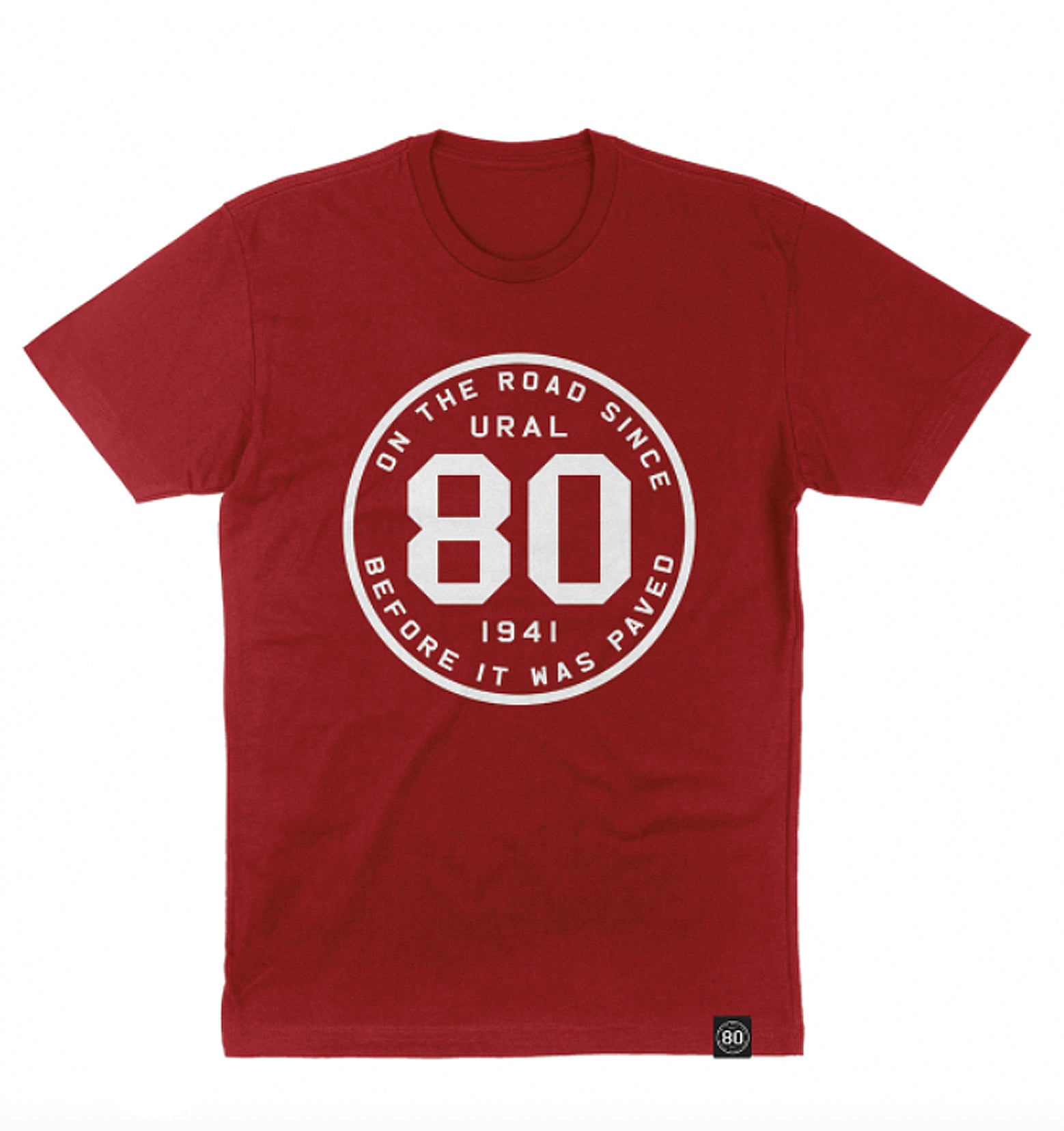 CLEARANCE! 80th Anniversary Badge Shirt - Red