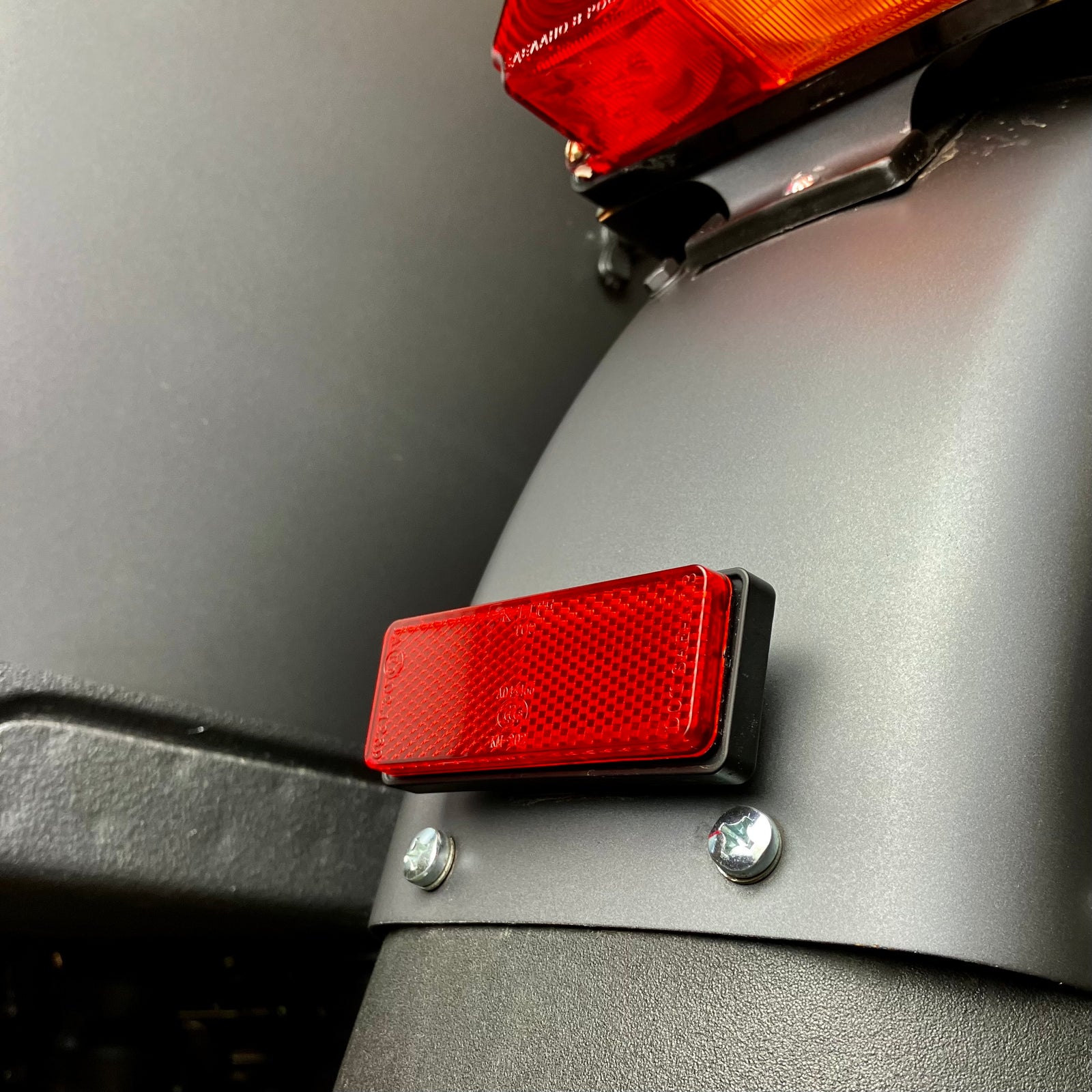 Sidecar Fender Rear Reflector Holder Assembly