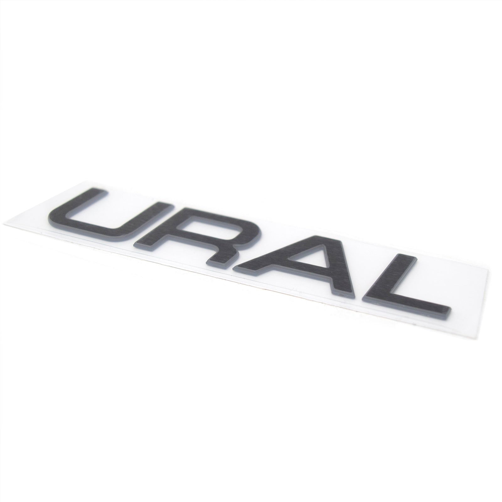 URAL Flat Aluminum Tank Badge Black