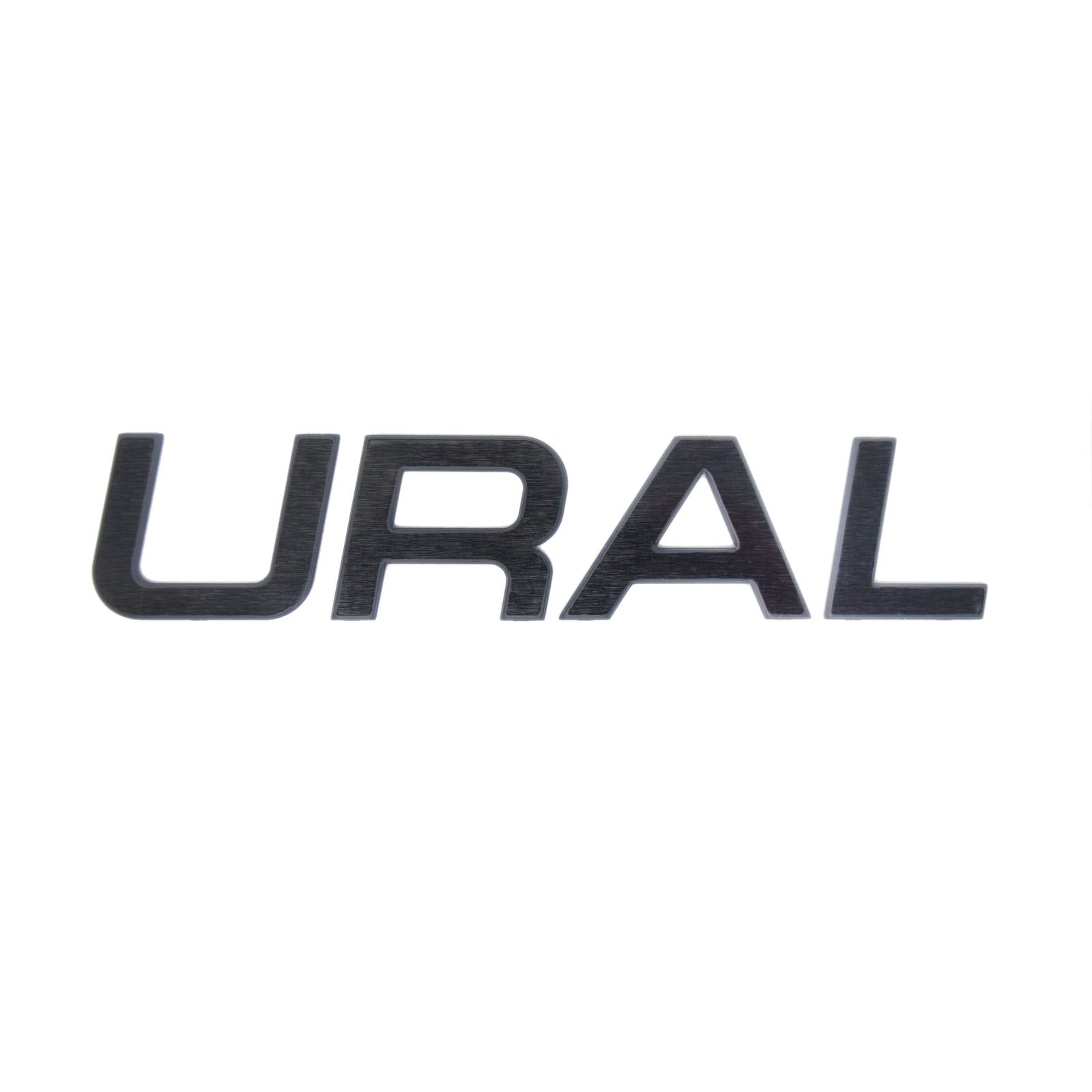 URAL Flat Aluminum Tank Badge Black