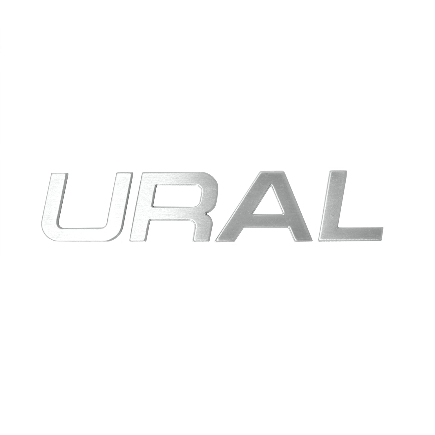 URAL Flat Aluminum Tank Badge Sliver