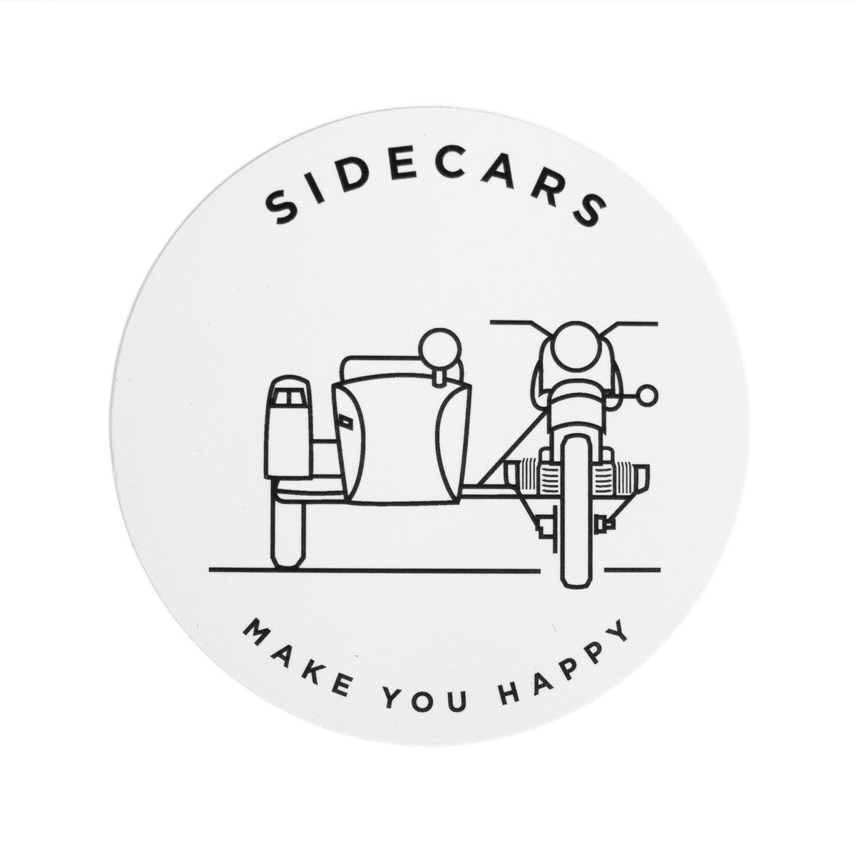Sidecars Make You Happy Sticker